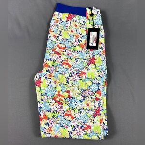RLX Ralph Lauren Womens Golf Pants Floral Print 6 Multicolor Nylon Spandex